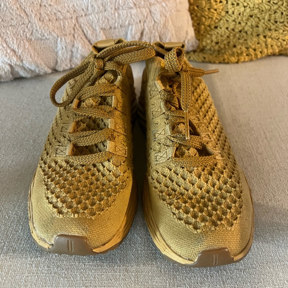 NOBULL Gold Knit Athletic Shoes